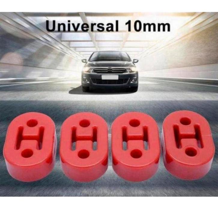 4X Universele Rode Auto Uitlaat Rubber Mount Beugel Hangers, Auto-onderdelen, Uitlaatsystemen, Universele onderdelen, Nieuw, Ophalen of Verzenden