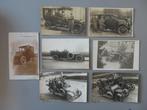 lot van 7 foto postkaarten oldtimers Renault Minerva ..., Verzenden, Foto, Zo goed als nieuw, Voor 1940