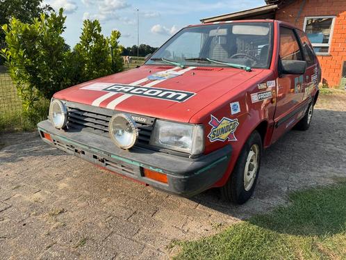 Nissan micra k10, Auto's, Nissan, Particulier, Micra, Trekhaak, Benzine, Euro 1, Stadsauto, 3 deurs, Handgeschakeld, Rood, Grijs