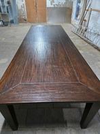 Boerentafel van 350 cm lang mooi geleefd blad, Ophalen, Gebruikt