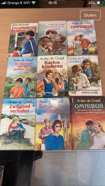 9 romans van Anke de Graaf beschikbaar voor biedingen