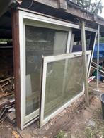 Gratis hefschuifraam Merbau, Ophalen, Gebruikt, Hout, Inclusief glas