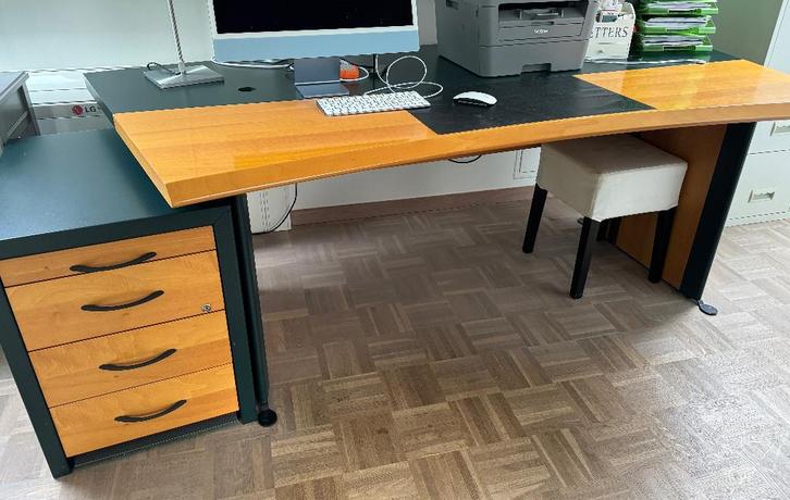 Bureau complet, Maison & Meubles, Bureaux, Comme neuf, Bureau, Enlèvement