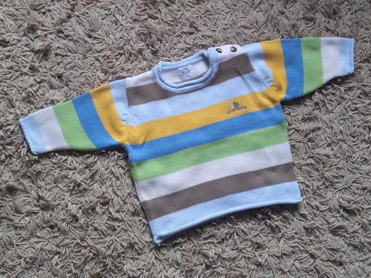 ★ M62 - warme trui met vrolijke kleuren, Kinderen en Baby's, Babykleding | Maat 62, Zo goed als nieuw, Jongetje, Truitje of Vestje