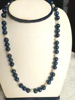 Handgemaakte ketting
Lapis Lazuli met echte parels., Handtassen en Accessoires, Edelstenen, Ophalen of Verzenden