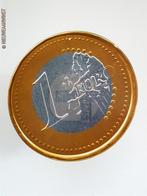 Authentiek Jamin reclamebord Euro chocolademunt - 30cm, goud, Verzenden, Zo goed als nieuw