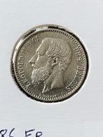 1 fr 1886 Frans Leopold 2, Zilver, Ophalen of Verzenden, Losse munt, Zilver