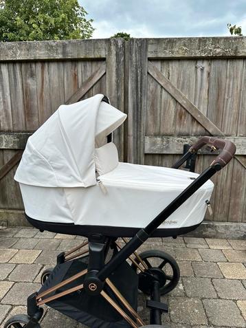 Cybex Priam Lux Carry Cot - Off White incl.regenhoes beschikbaar voor biedingen