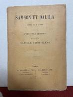 Libretto "Samson et Dalila" (1892), Gelezen, Ophalen of Verzenden, Algemeen, Camille Saint-Saëns