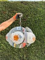 Vintage Hanglamp Mazzega Murano  met 4 lichtpunten, Ophalen, Gebruikt, Glas