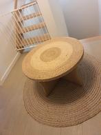 rotan boho salontafel, diameter 75cm, hoogte 43cm, Ophalen, Gebruikt
