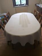 Ovalen tafel  in rotan 160 cm x 95 cm met 4 stoelen, 50 tot 100 cm, Overige materialen, 150 tot 200 cm, Gebruikt