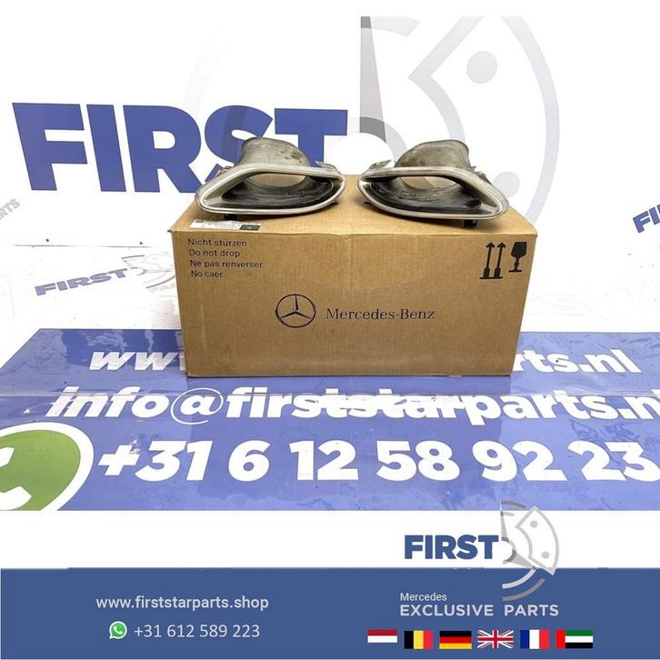 W205 C Klasse UITLAAT SIERSTUK origineel Mercedes 2014-2021, Auto-onderdelen, Uitlaatsystemen, Mercedes-Benz, Gebruikt, Ophalen of Verzenden