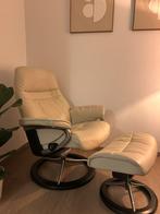 Stressless Fauteuil met Voetenbank, Huis en Inrichting, Fauteuils, Ophalen, Himolla Hukla Leolux Prominent Knoll, 75 tot 100 cm