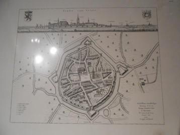 Plan de la ville de Furnes 1640 Blaeu-Furna, Belgique, Comme neuf, Enlèvement, Avant 1800
