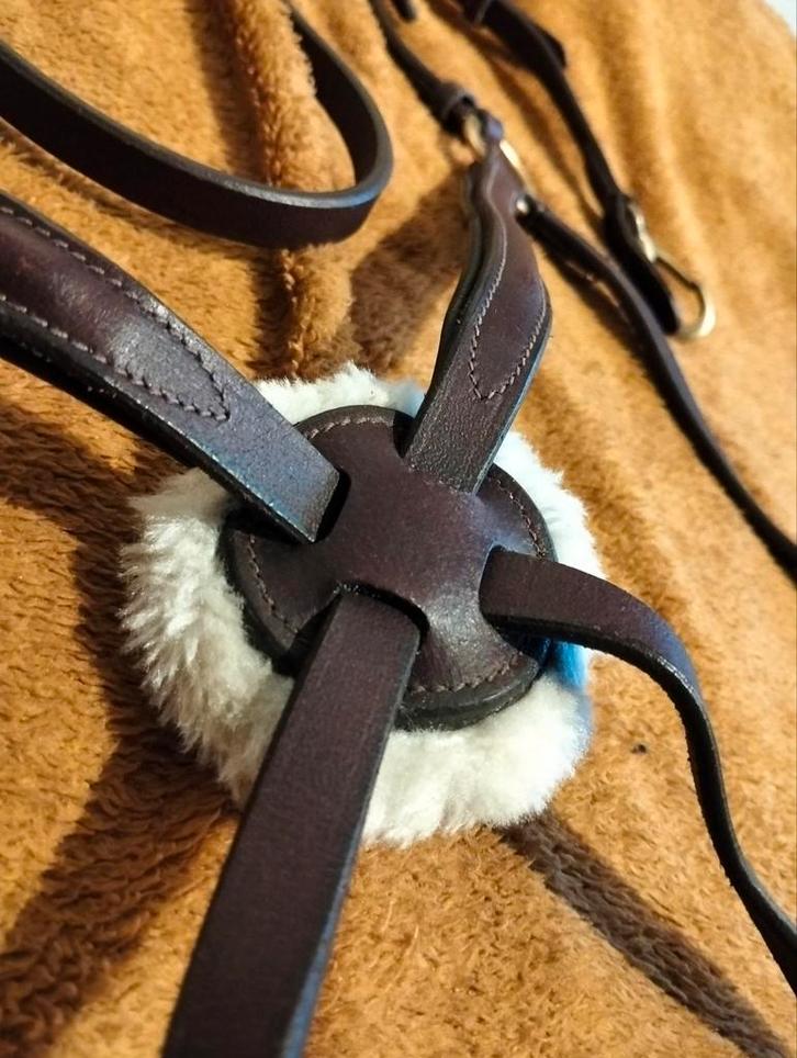 Bruin Mexicaans hoofdstel cob, Dieren en Toebehoren, Paarden en Pony's | Hoofdstellen en Tuigage, Zo goed als nieuw, Ophalen