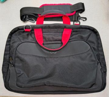 Delsey Paris computertas, zwart/rood beschikbaar voor biedingen