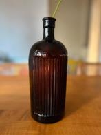 Glazen fles of vaas met ribbels, Antiek en Kunst, Ophalen