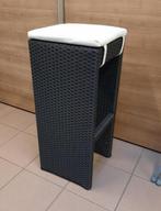 Zwarte rieten barkrukken 4 stuks, Huis en Inrichting, Barkrukken, Ophalen