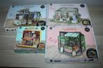 4 bouwsets, records, bookshop, greengrocer, summer pavilion, Ophalen of Verzenden, Zo goed als nieuw, Groter dan 1:32