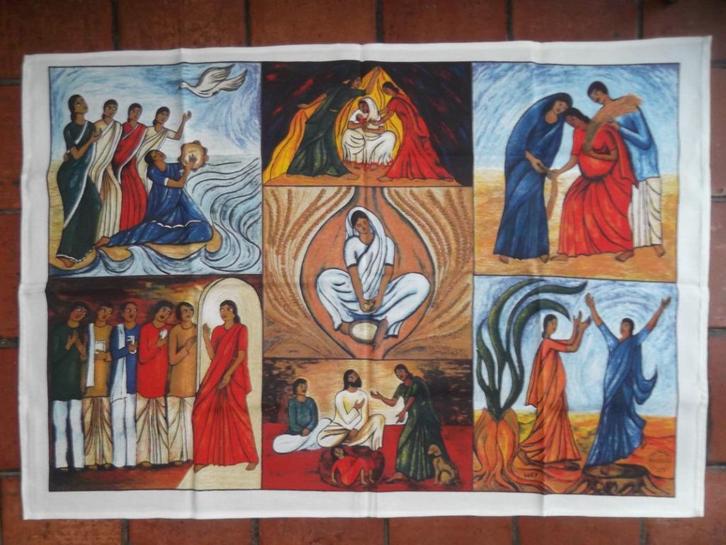 Hongerdoek - Bijbelse vrouwen, Antiek en Kunst, Curiosa en Brocante, Ophalen of Verzenden