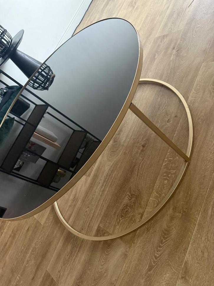 Table ronde, Maison & Meubles, Tables | Tables à manger, Comme neuf, 50 à 100 cm, Moins de 50 cm, Rond, Verre, Enlèvement