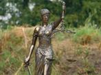 Groot beeld van Vrouwe Justitia, brons-look, heel mooi!, Antiek en Kunst, Ophalen of Verzenden
