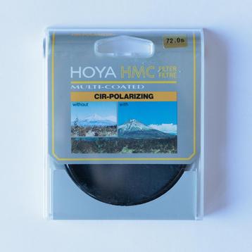 Hoya HMC multi-coated circular polarizing filter 72mm disponible aux enchères