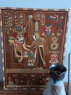 Egypte - Houten plank ingelegd met abalone, Ophalen of Verzenden