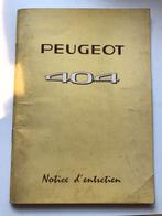 Notice d’emploi Peugeot 404