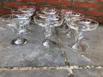 9 cocktailglazen - dessertglazen - champagne glazen - coupe, Verzamelen, Ophalen of Verzenden