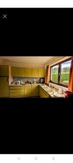 Keuken vintage olijfgroen, Huis en Inrichting, Keuken | Complete keukens, Groen, Gebruikt, Ophalen of Verzenden