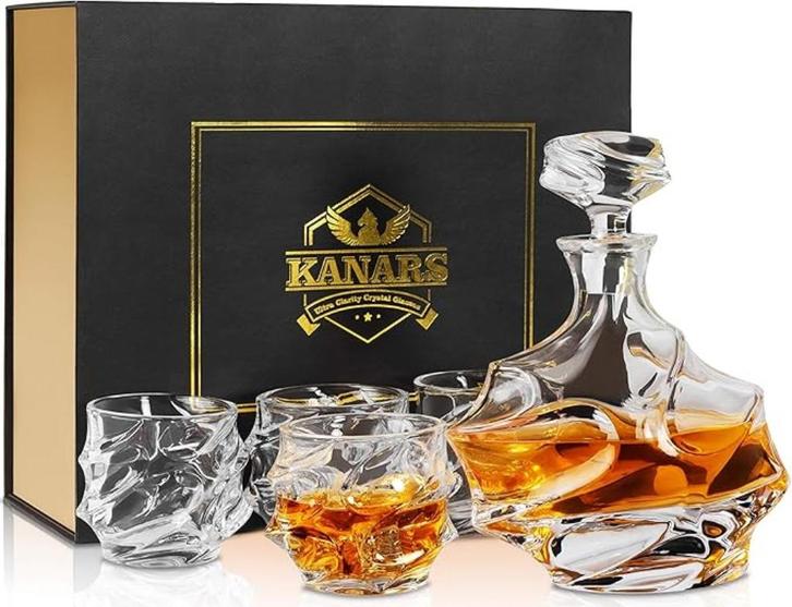 Kristallen Whisky Decanter Karaf SNELLE GRATIS LEVERING, Antiek en Kunst, Antiek | Glaswerk en Kristal, Verzenden