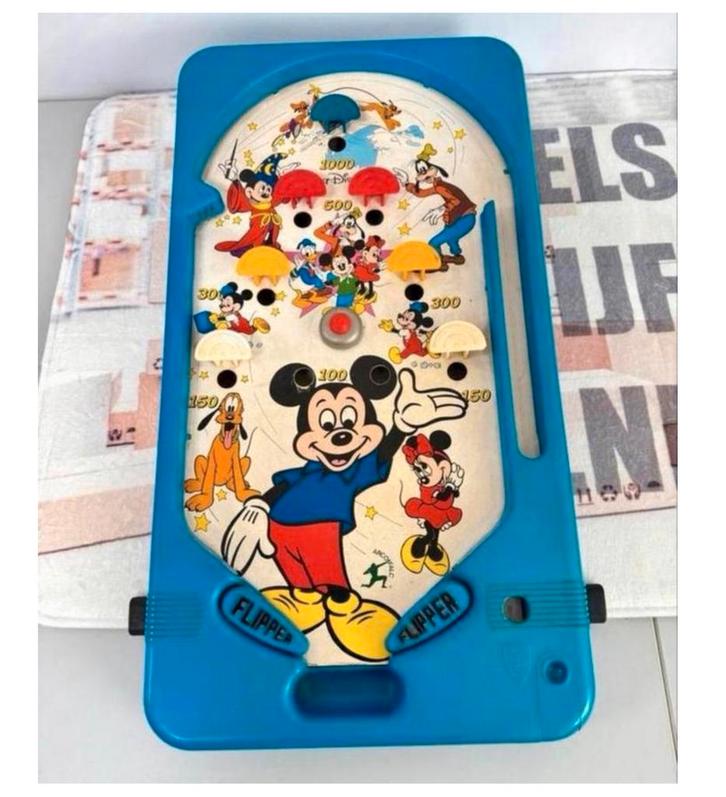Walt Disney 1960-1970 vintage Flipperspel Flipperkast Mickey, Verzamelen, Automaten | Flipperkasten, Zo goed als nieuw, Mechanisch