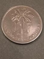 CONGO BELGE 1 franc 1928 Flamand, Enlèvement ou Envoi, Monnaie en vrac, Autres pays