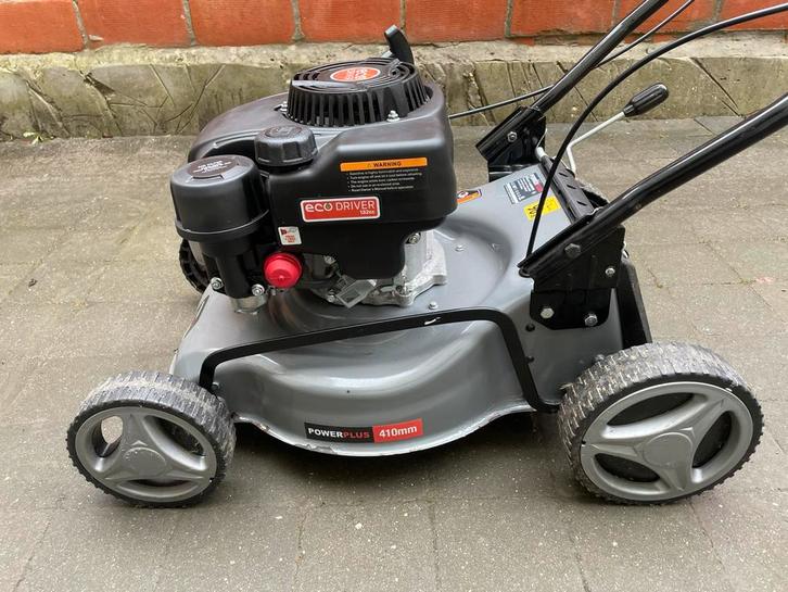 Powerplus zelftrekkende benzine grasmaaier 132cc – 410mm, Jardin & Terrasse, Tondeuses à gazon, Comme neuf, Tondeuses à gazon à essence