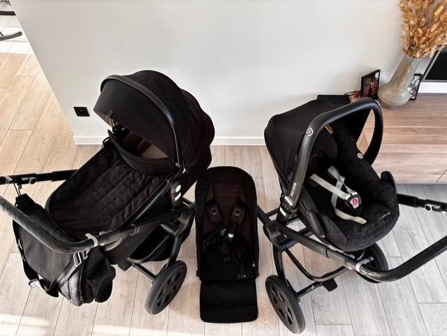Joolz Day 3 black kinderwagen 3-in-1 en veel accessoires, Kinderen en Baby's, Kinderwagens en Combinaties, Zo goed als nieuw, Kinderwagen