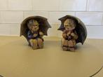Hummel / Goebel “Umbrella Boy & Girl” 12 cm- 2 stuks, Antiek en Kunst, Ophalen of Verzenden