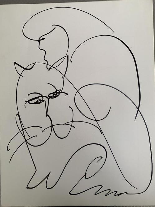 Jeanine Behaeghel - dubbelzijdige schetsen - 40€ per stuk, Antiek en Kunst, Kunst | Tekeningen en Fotografie, Ophalen of Verzenden