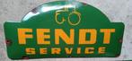 FENDT SERVICE TRACTOR koepelvormige geëmailleerde plaat, Ophalen of Verzenden, Gebruikt