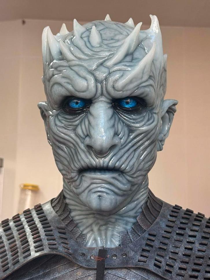 Bluebox hyper Night King Silicone life size bust GoT, Verzamelen, Beelden en Beeldjes, Zo goed als nieuw, Fantasy, Ophalen