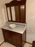 Wastafel kast met spiegel, Antiek en Kunst, Antiek | Meubels | Kasten, Ophalen
