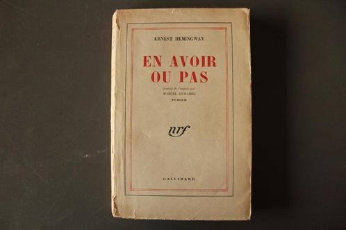 en avoir ou pas (Ernest Hemingway), Boeken, Romans, Ophalen of Verzenden