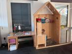 Houten speelhuisje met bureautje en evt keukentje, Kinderen en Baby's, Ophalen