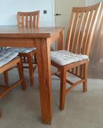 Stoelen in teak hout te koop, Huis en Inrichting, Stoelen, Ophalen, Gebruikt, Bruin, Vijf, Zes of meer stoelen