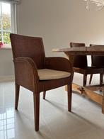 2 zeteltjes / stoelen met leuning, Huis en Inrichting, Ophalen, Gebruikt, Minder dan 75 cm, Hout