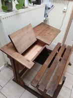 Oude schoolbank uit de jaren 40, Ophalen