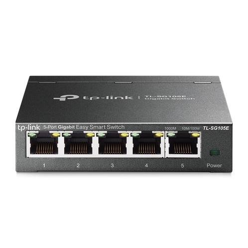 TP-LINK TL-SG105E Managed switch met 5 poorten, Computers en Software, Netwerk switches, Gebruikt, Ophalen of Verzenden