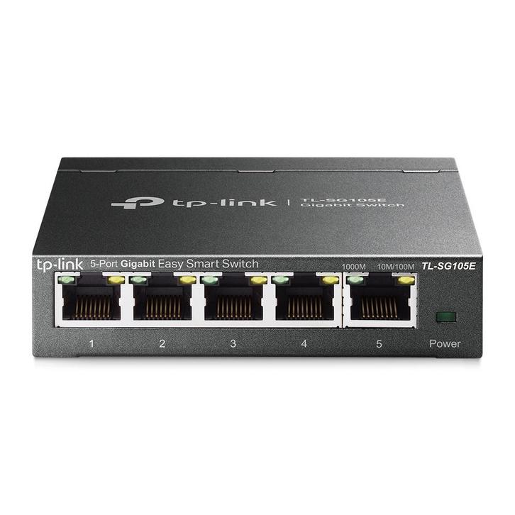 TP-LINK TL-SG105E Managed switch met 5 poorten, Computers en Software, Netwerk switches, Gebruikt, Ophalen of Verzenden