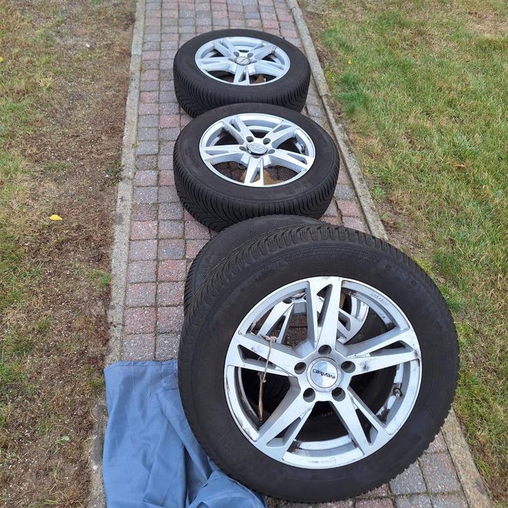 winterbanden KLEBER en velgen CARMANI, Auto-onderdelen, Banden en Velgen, Banden en Velgen, Winterbanden, 16 inch, 205 mm, Personenwagen